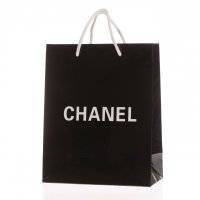 Пакет Chanel черный 25х20х10 оптом в Иркутск 