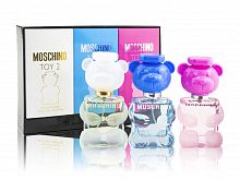 Парфюмерный набор Moschino Miniature Collection Toy 2/Toy 2 Bubble Gum EDT/Toy 2 Bubble Gum EDP 3x30 ml оптом в Иркутск 