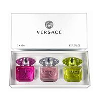 Парфюмерный набор Versace Bright Crystal/Bright Crystal Absolu/Yellow Diamond 3x30 ml оптом в Иркутск 